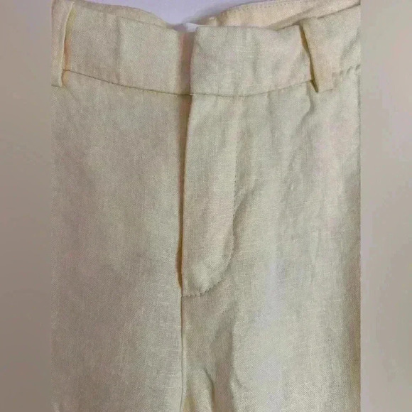 Beautiful Yellow Linen Pants  from Mango Size 2 - Picture 3 of 10